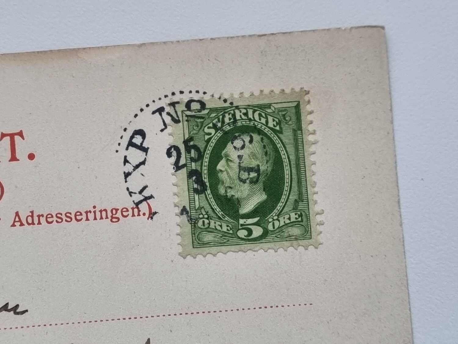 Vykort Skinnargården (Sunne, Wermland), 1906