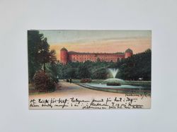Vykort Uppsala Slott 1909