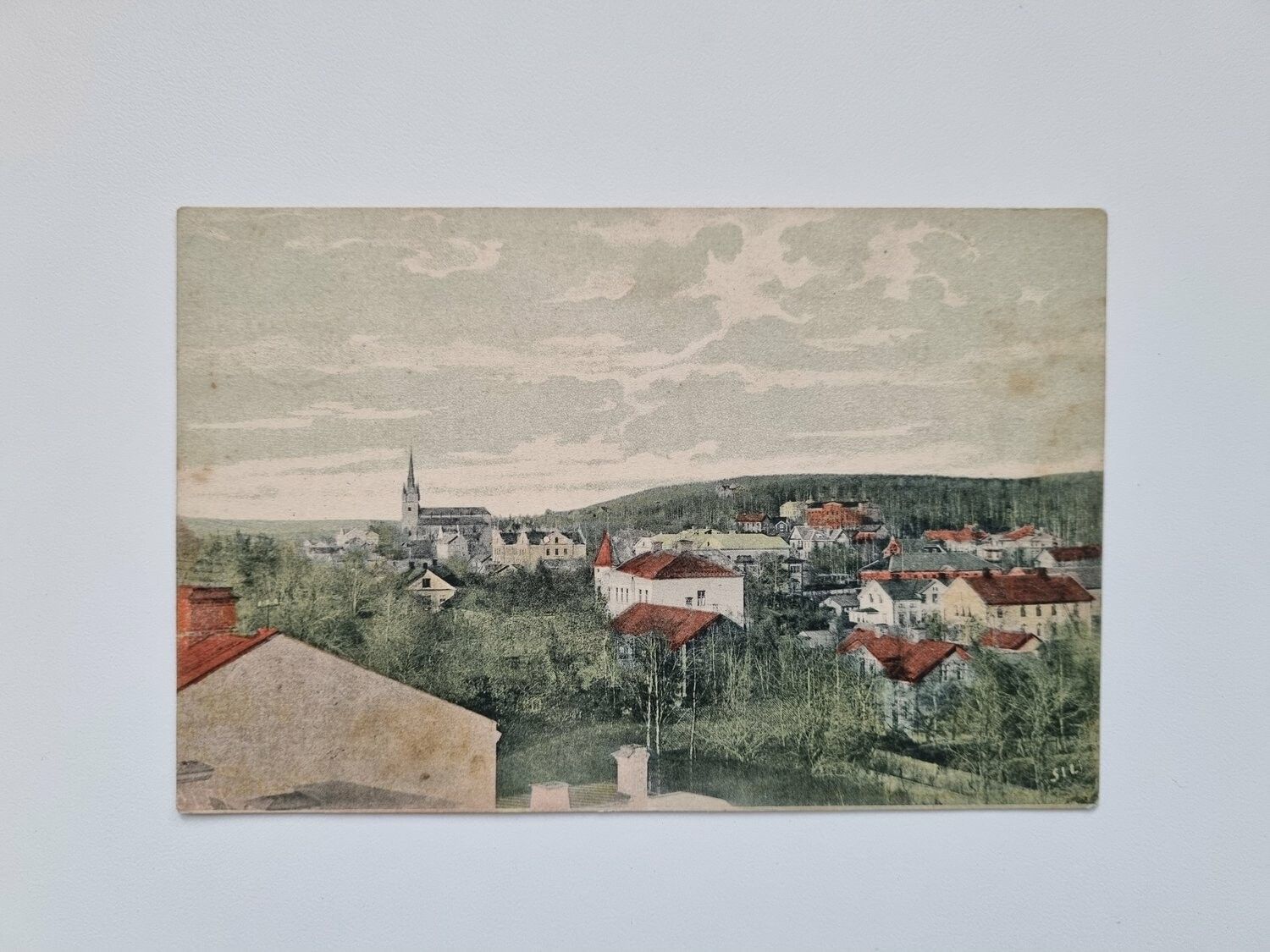 Vykort Panorama af Falun, 1909
