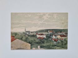 Vykort Panorama af Falun, 1909