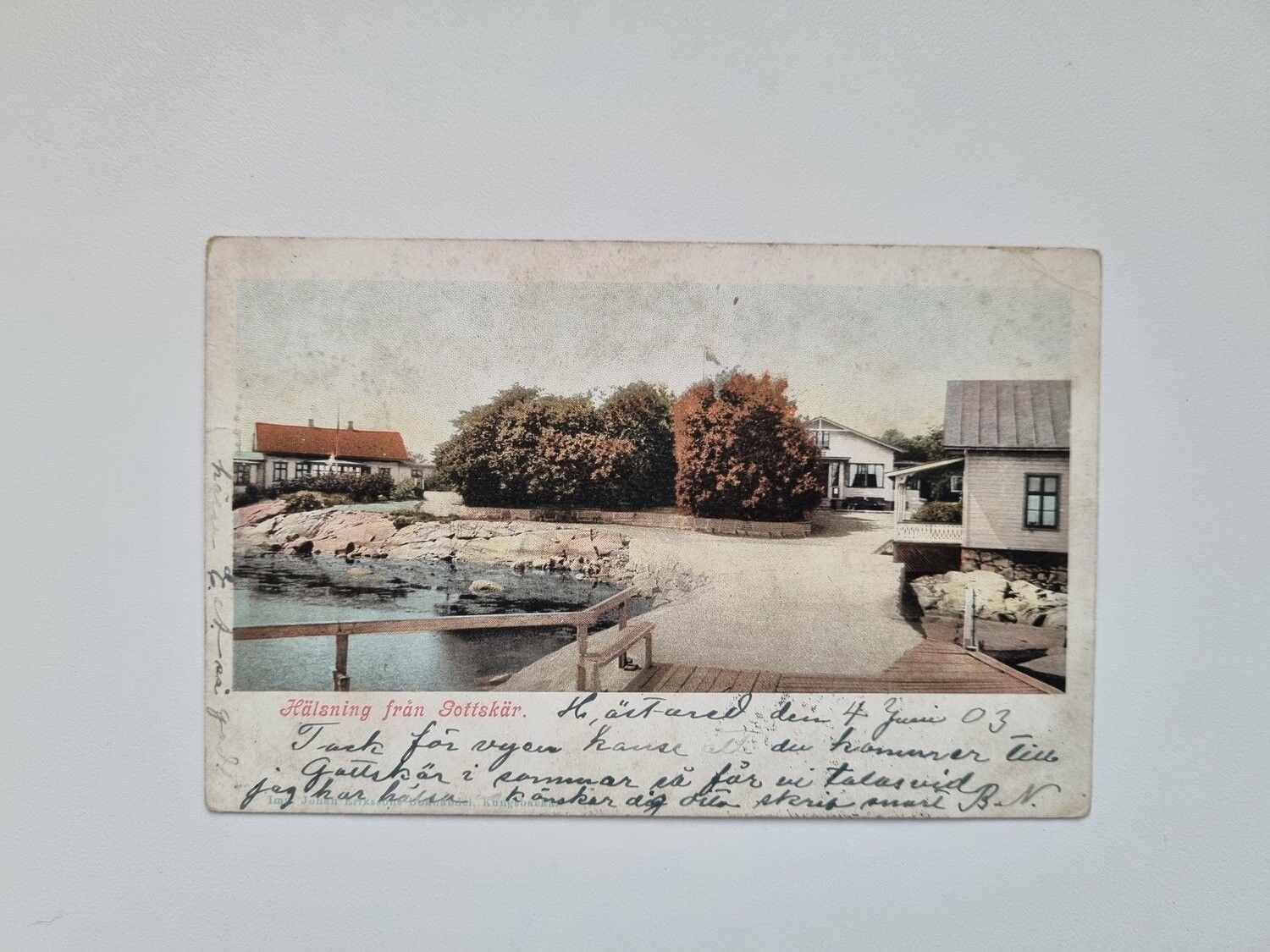 Vykort Gottskär, 1903