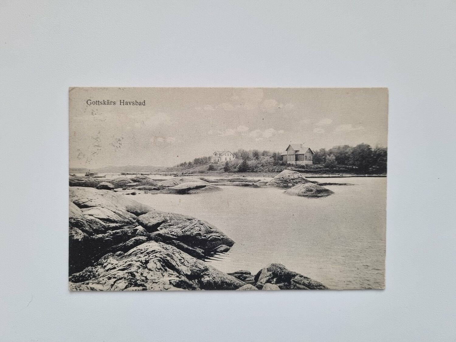 Vykort Gottskärs Havsbad, 1919