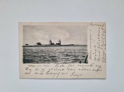 Vykort Nidingens fyrar. Onsala, 1904