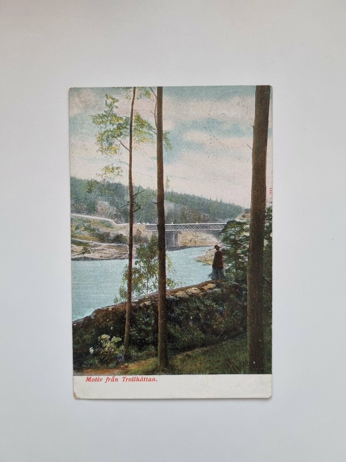 Vykort Motiv från Trollhättan 1909