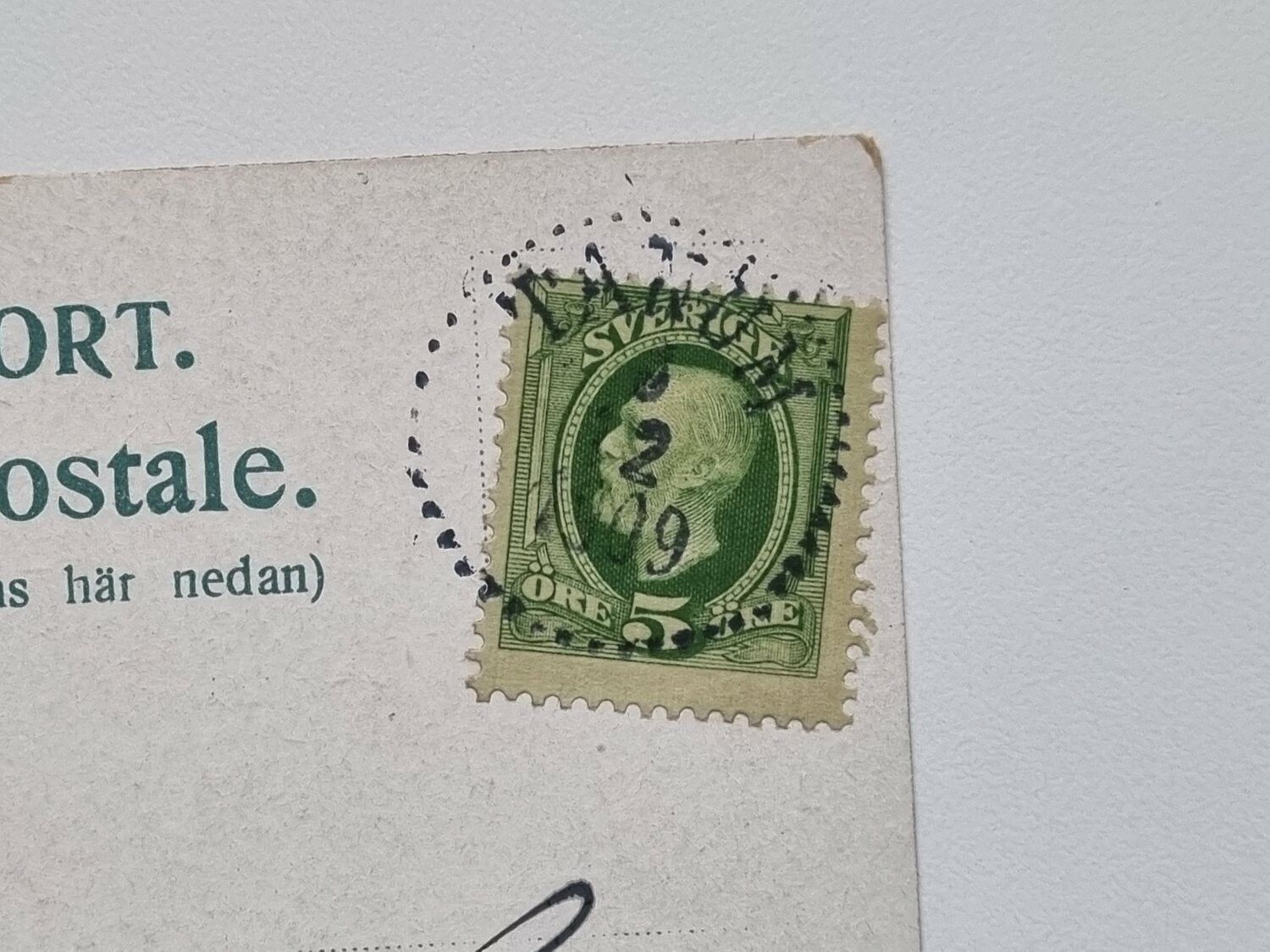 Vykort Motiv från Trollhättan 1909