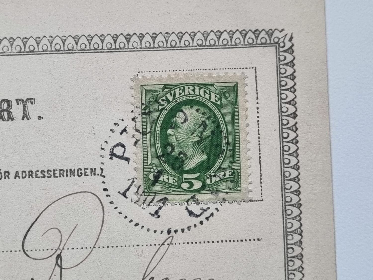 Vykort Helsingborg Rådhuset, 1901