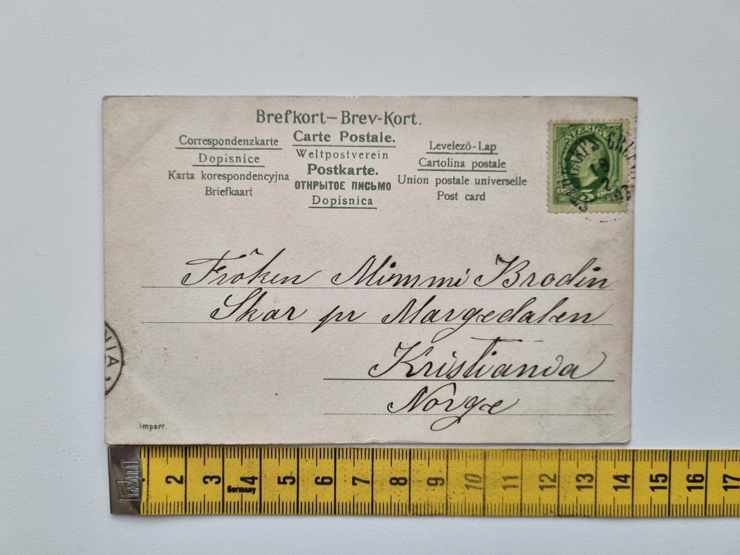 Vykort Skåne Trolleholm 1907