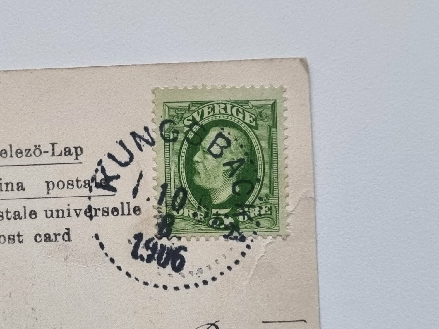 Vykort Gottskär 1906