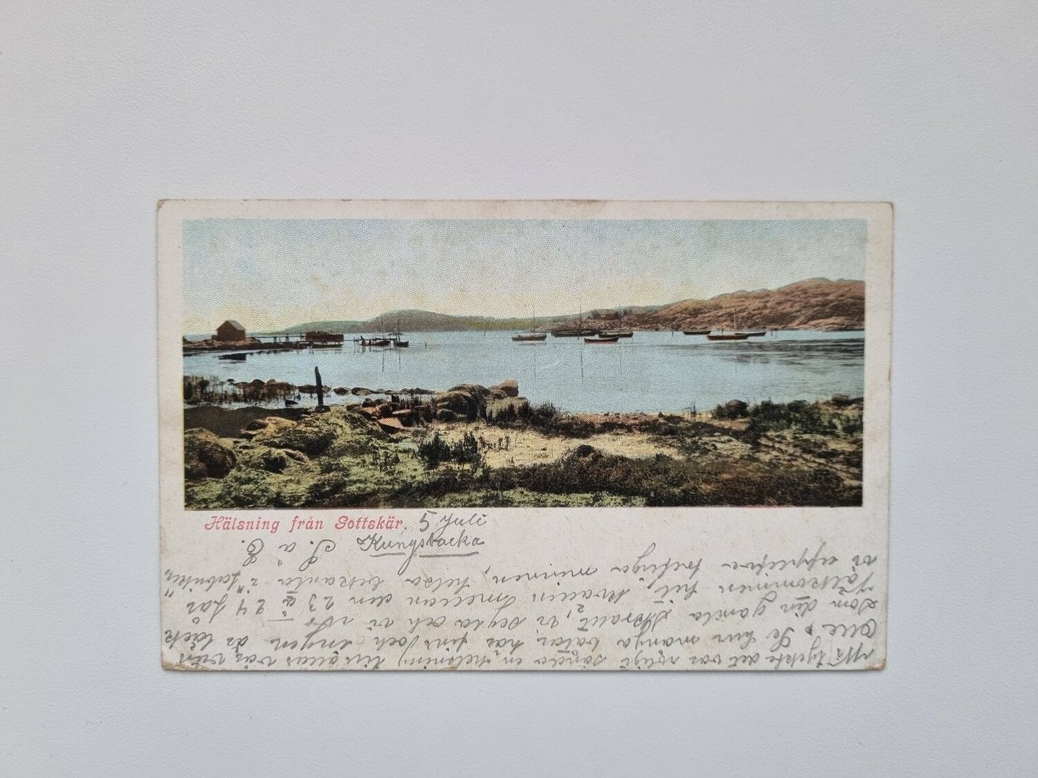 Vykort Hälsning från Gottskär 1904