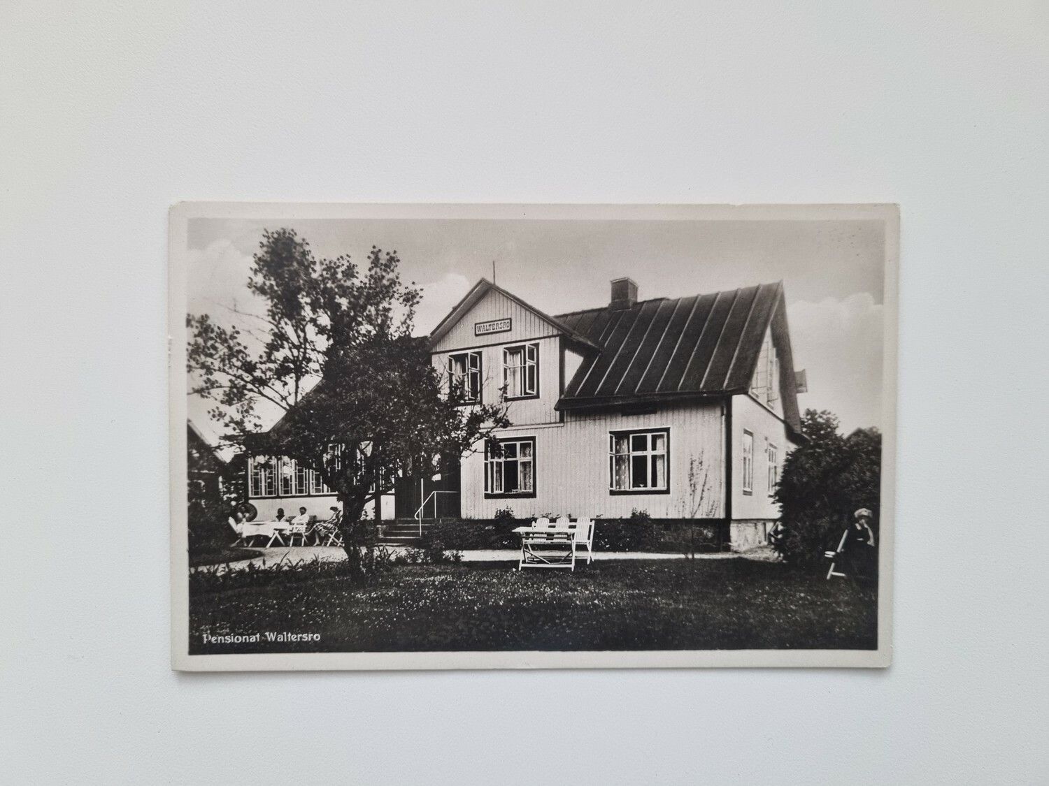 Vykort Pensionat Waltersro, 1933