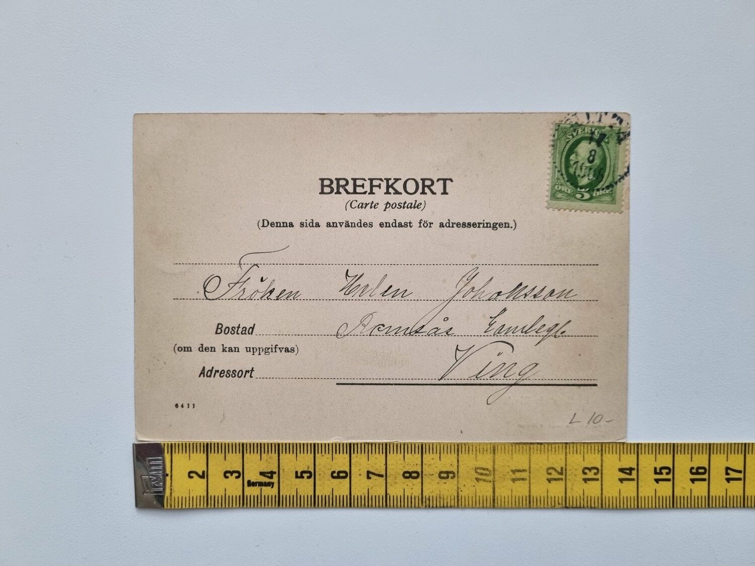 Vykort Kristianstads Tivoli 1906