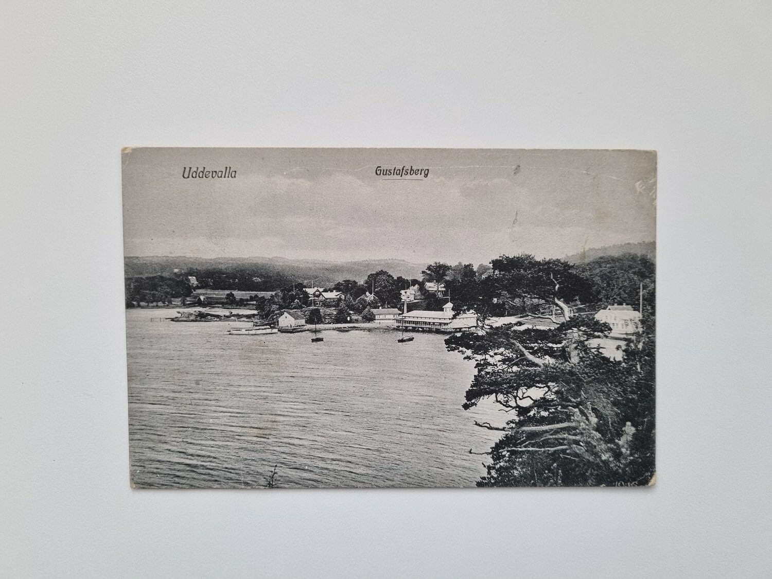 Vykort Uddevalla Gustafsberg, 1919