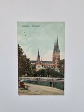 Vykort Uppsala Domkyrkan, 1911