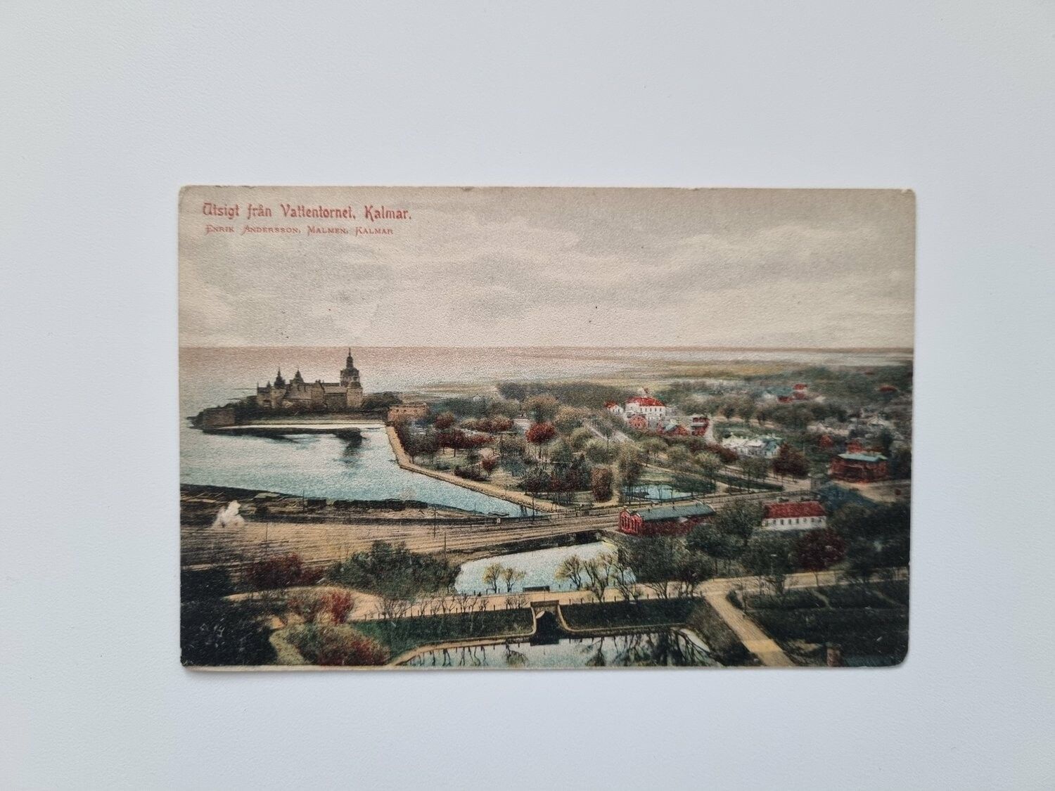 Vykort Utsigt från Vattentornet, Kalmar, 1907