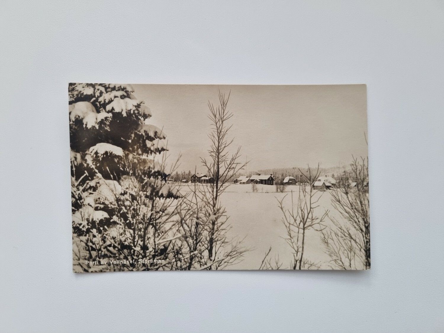 Vykort Parti av Vallnäset, Storuman