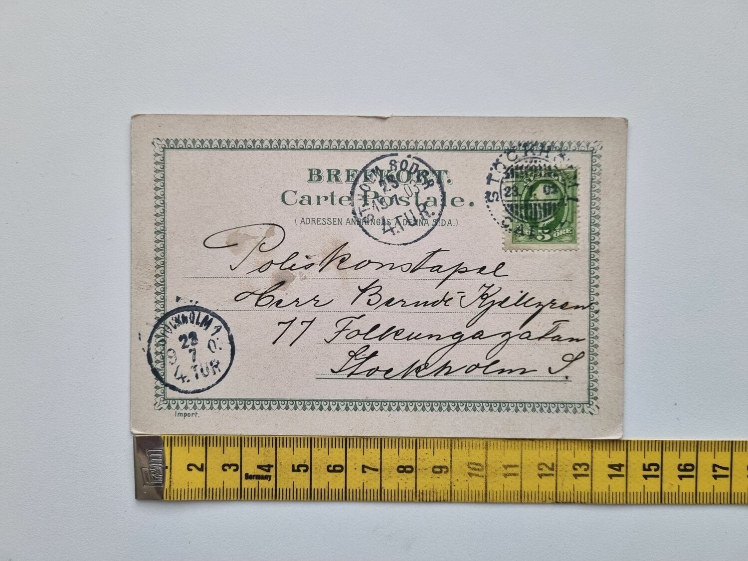 Vykort Från Stockholms Omgifningar, 1903