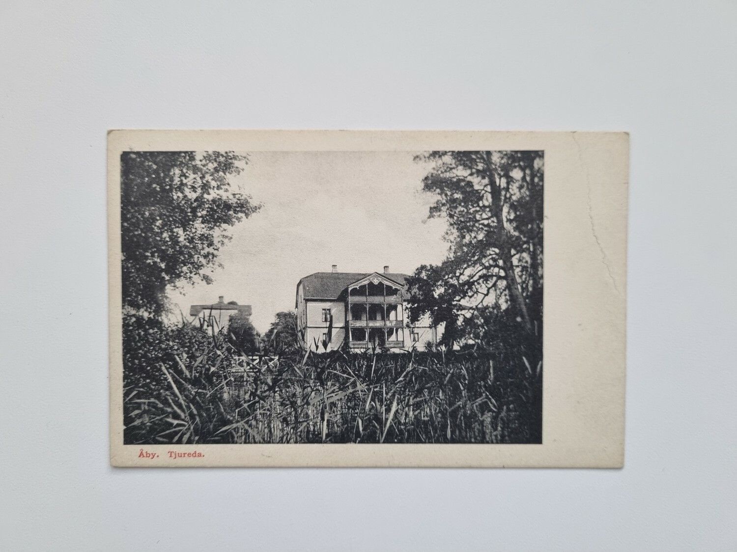 Vykort Åby. Tjureda 1917