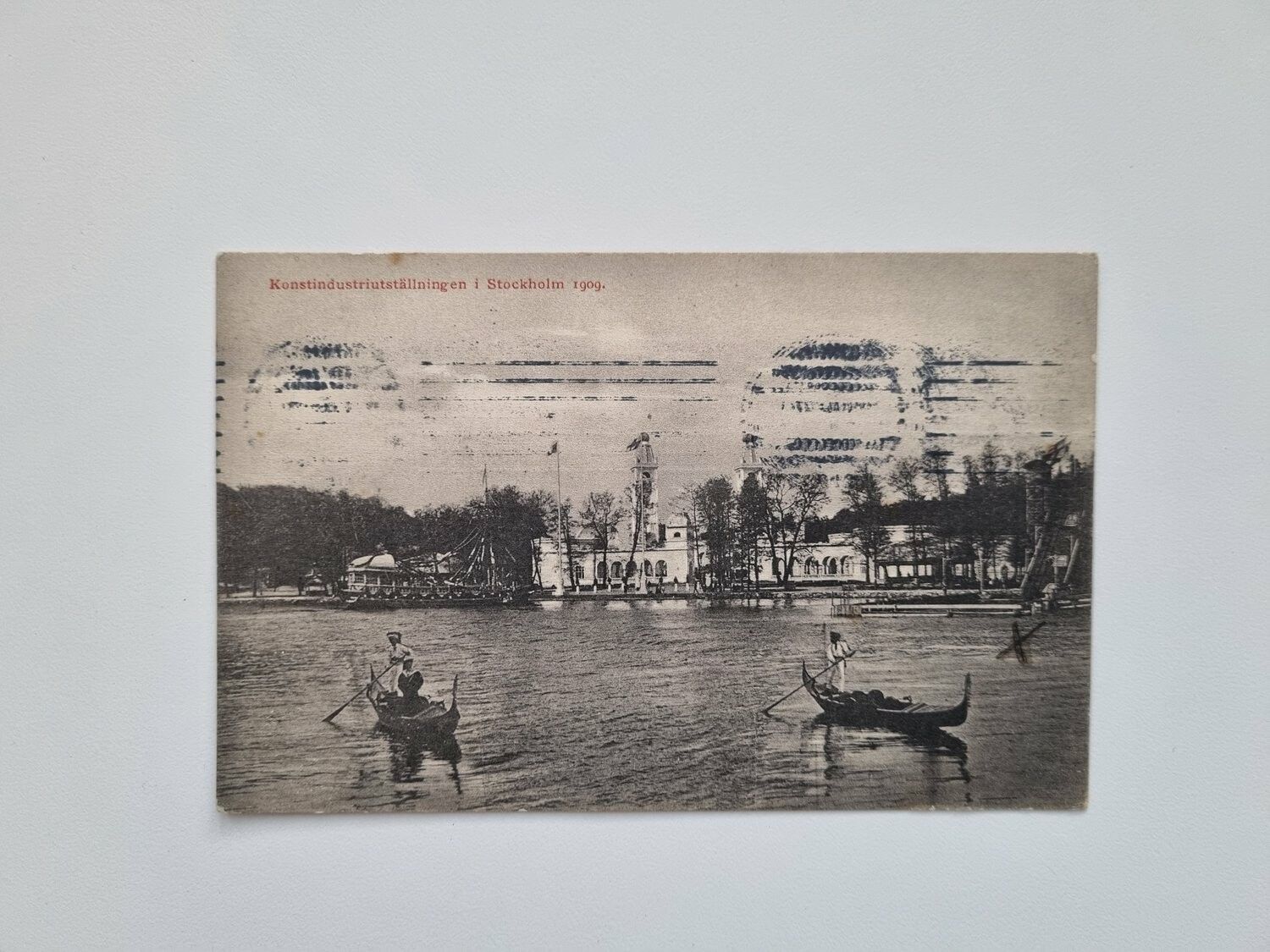 Vykort Konstindustriutställningen i Stockholm 1909