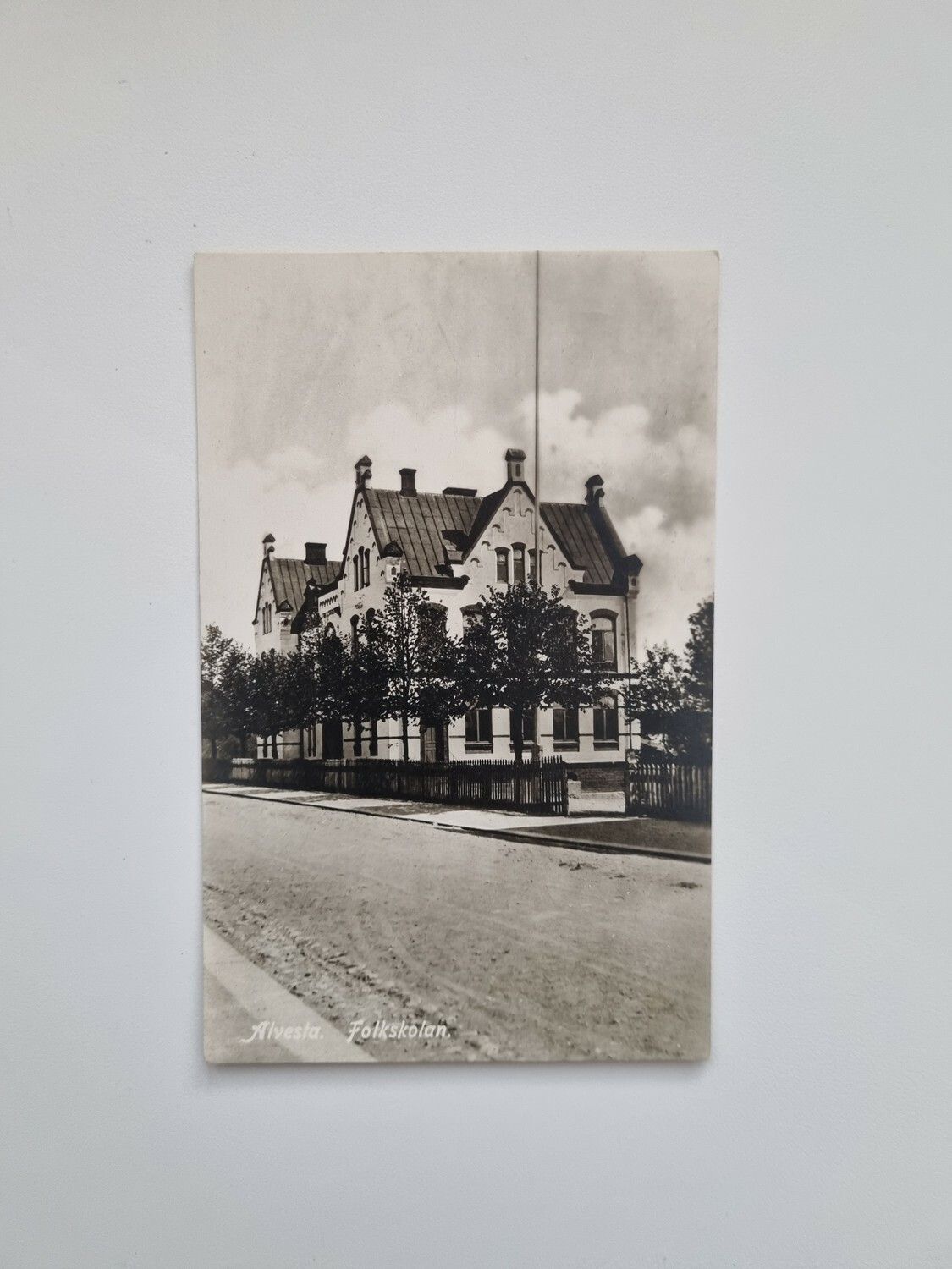 Vykort Alvesta Folkskolan