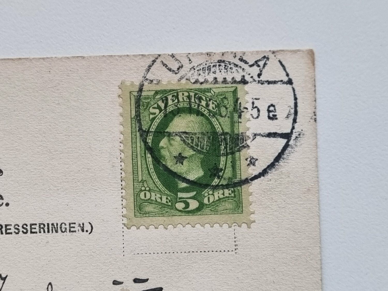 Vykort Uppsala Slottet, 1906