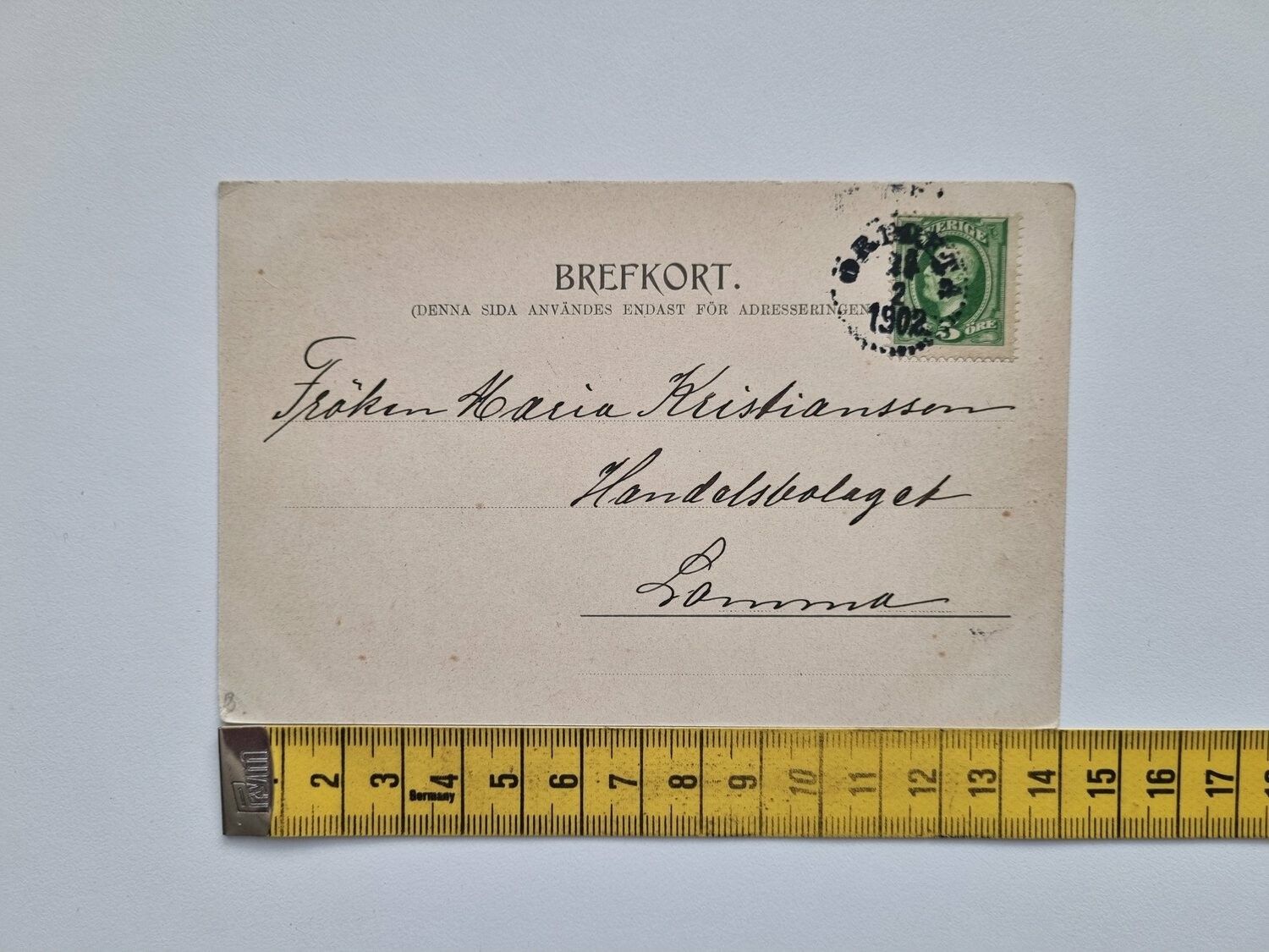 Vykort Skåne Örtofta 1902