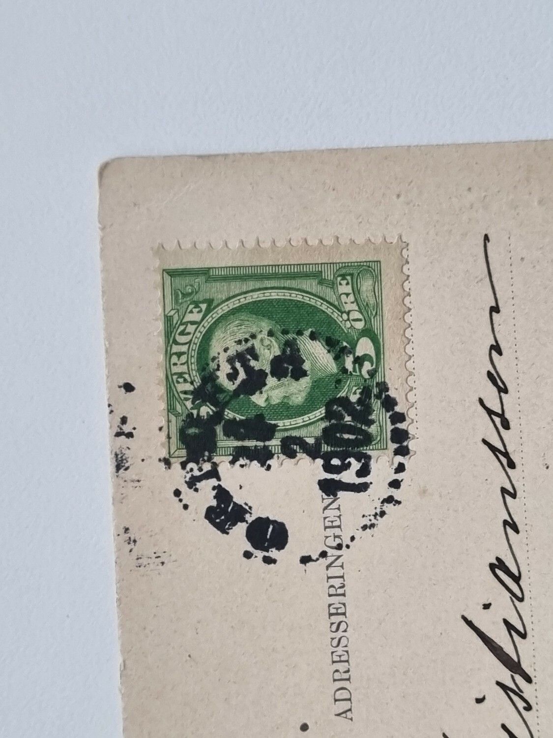 Vykort Skåne Örtofta 1902