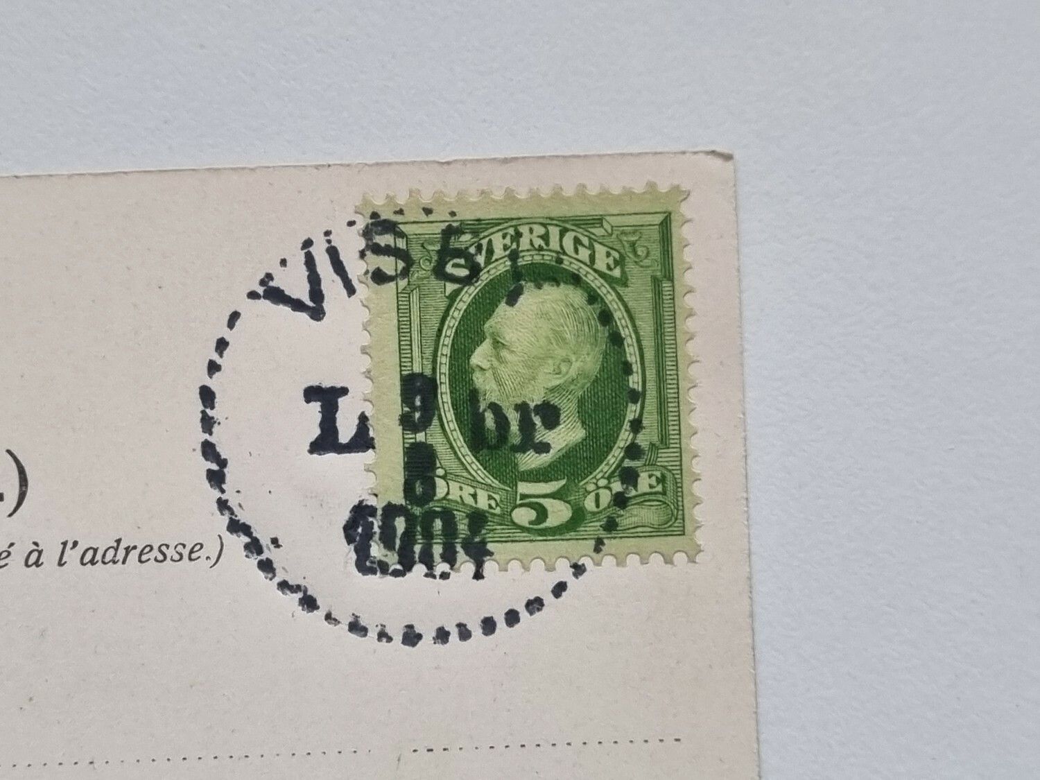 Vykort Visby, Parti från Norra Ringmuren, 1904
