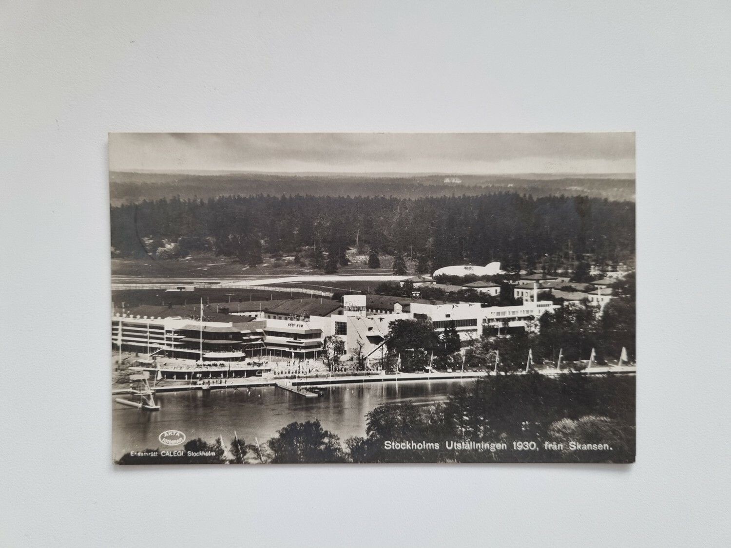 Vykort Stockholm utställningen 1930 från Skansen