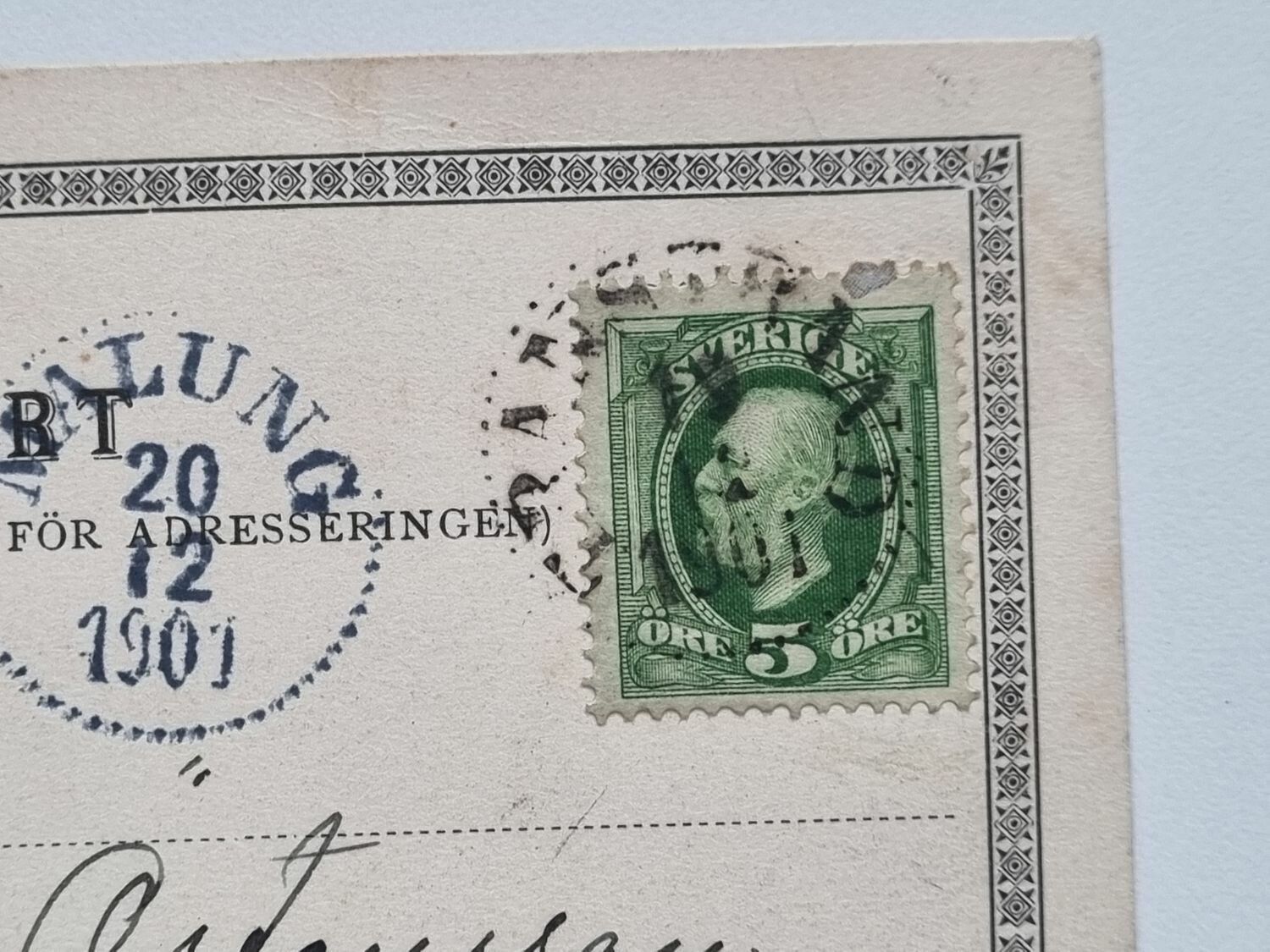 Vykort Transtrand, 1901