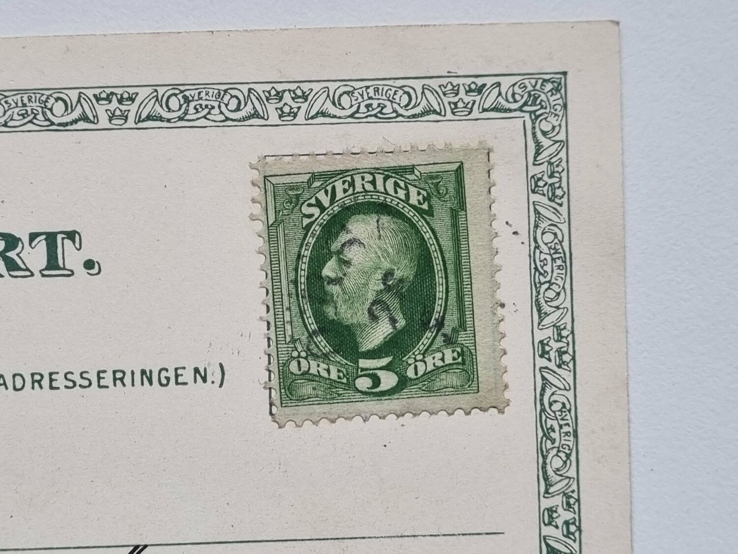 Vykort Orsa Järnvägshotellet, 1902