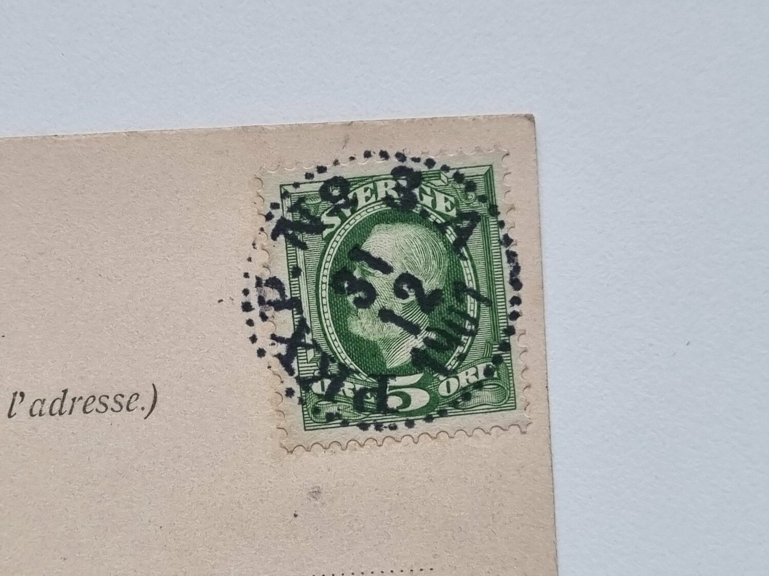 Vykort Vy från Oxelösund, 1901
