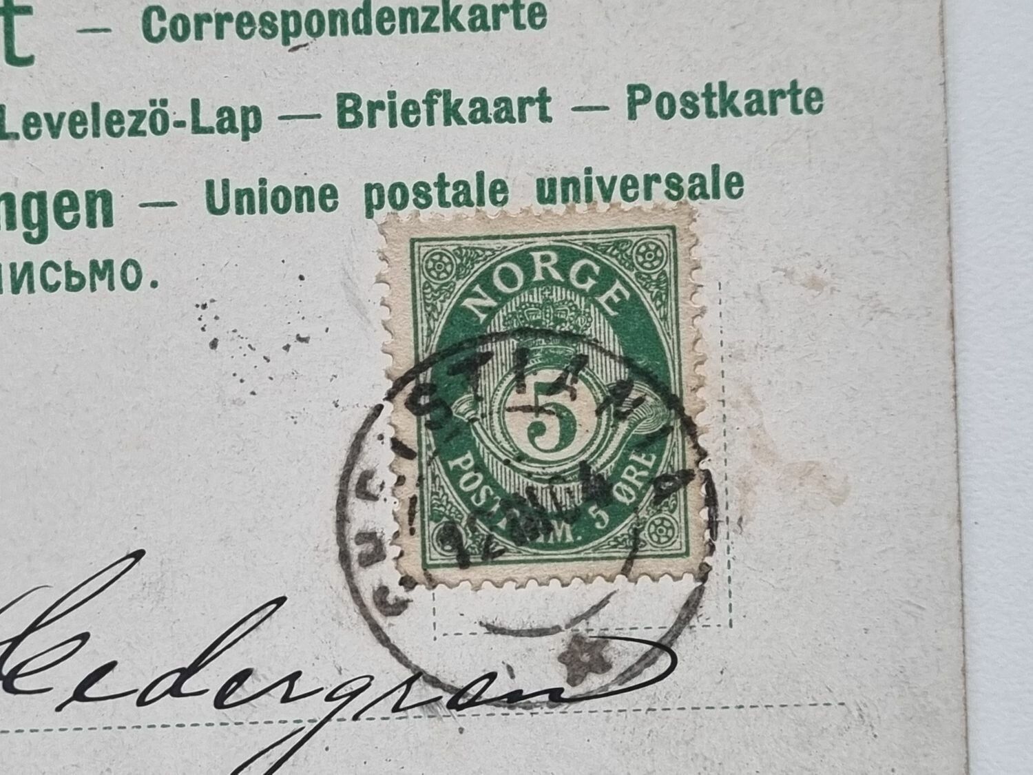 Vykort Kvinna i folkdräkt, 1904
