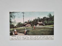 Vykort Skansen Mora- & Orsastugorna, 1902