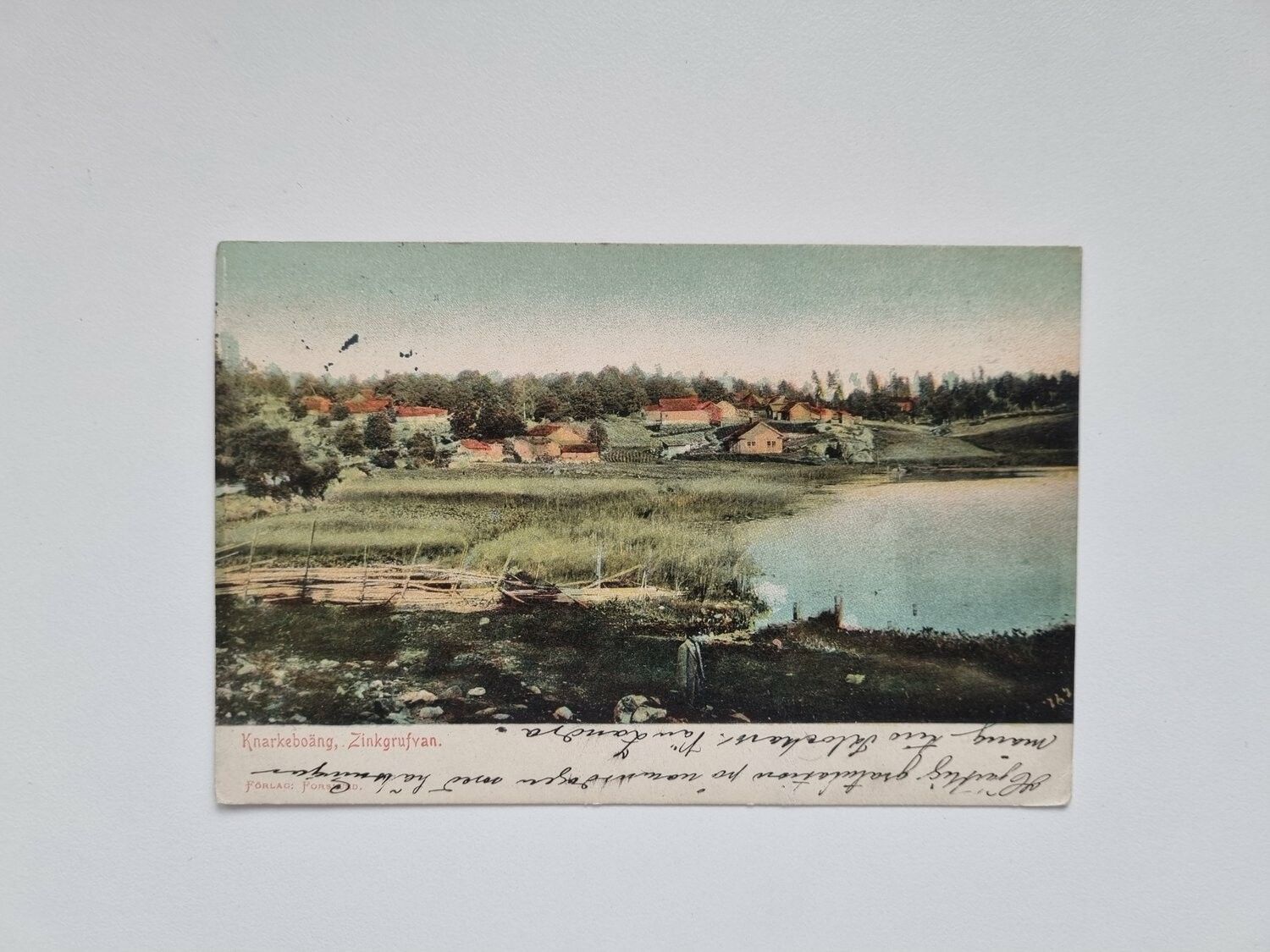 Vykort Knarkeboäng, Zinkgrufvan, 1905