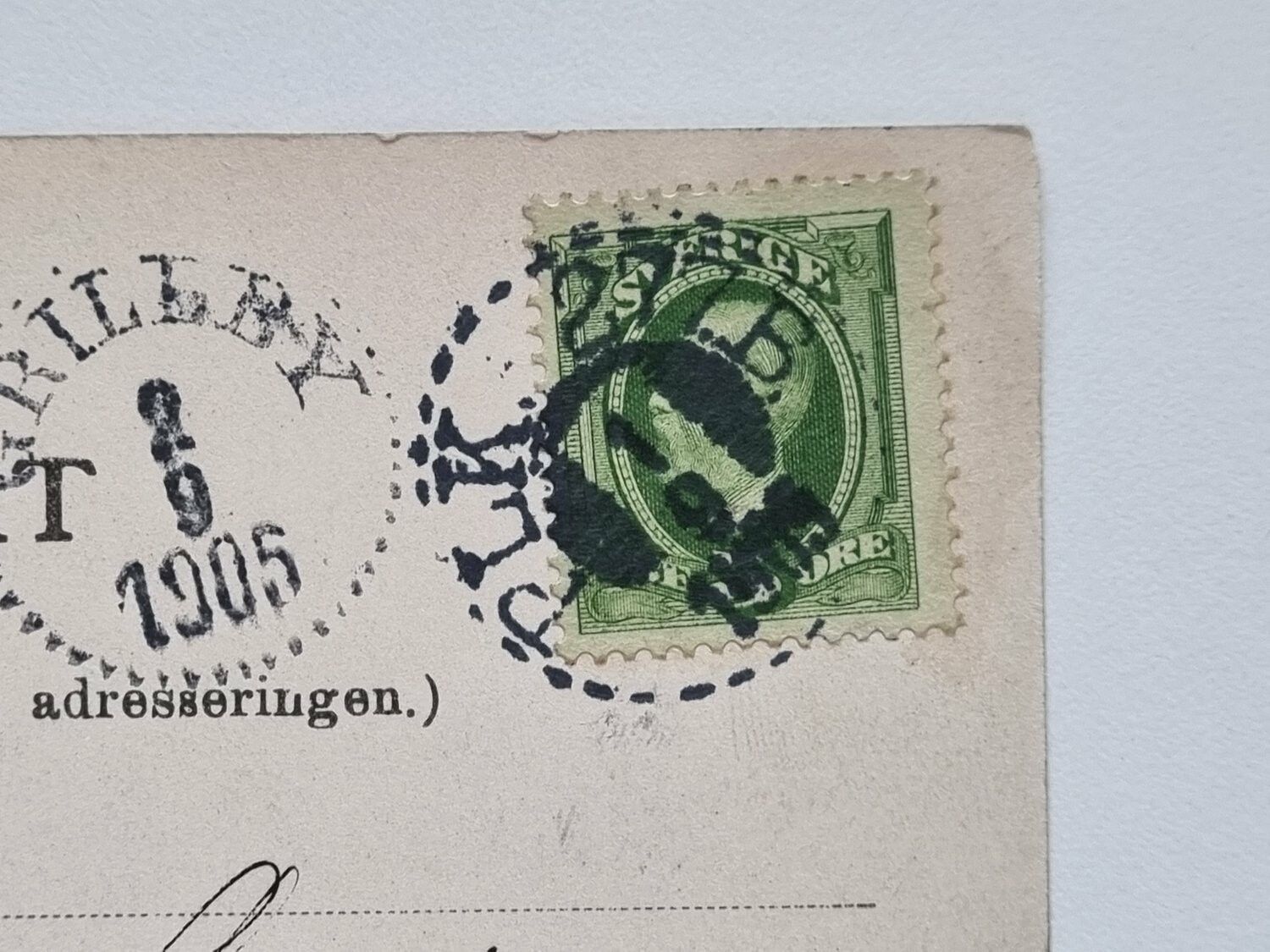Vykort Knarkeboäng, Zinkgrufvan, 1905