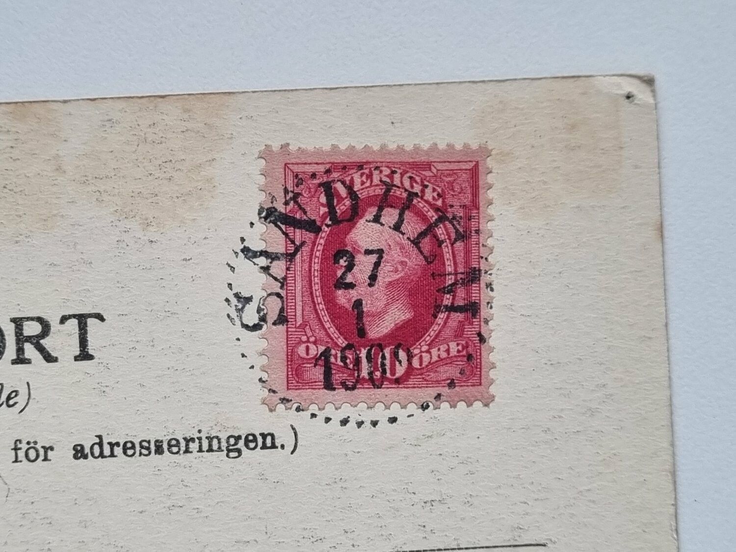 Vykort Skara Seminariet, 1909