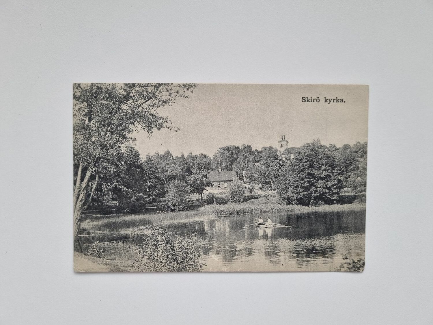 Vykort Skirö kyrka, 1910