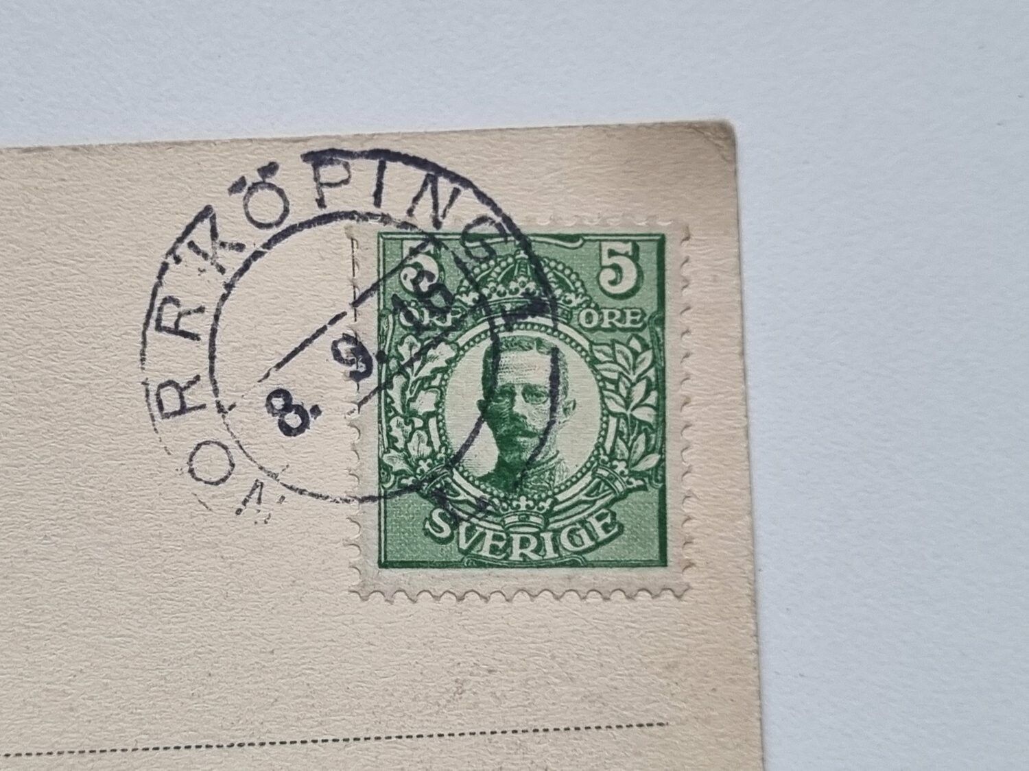 Vykort Norrköping Rådhuset, 1916