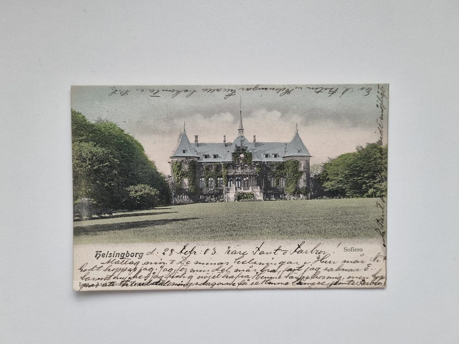 Vykort Helsingborg, Sofiero Slott, 1903