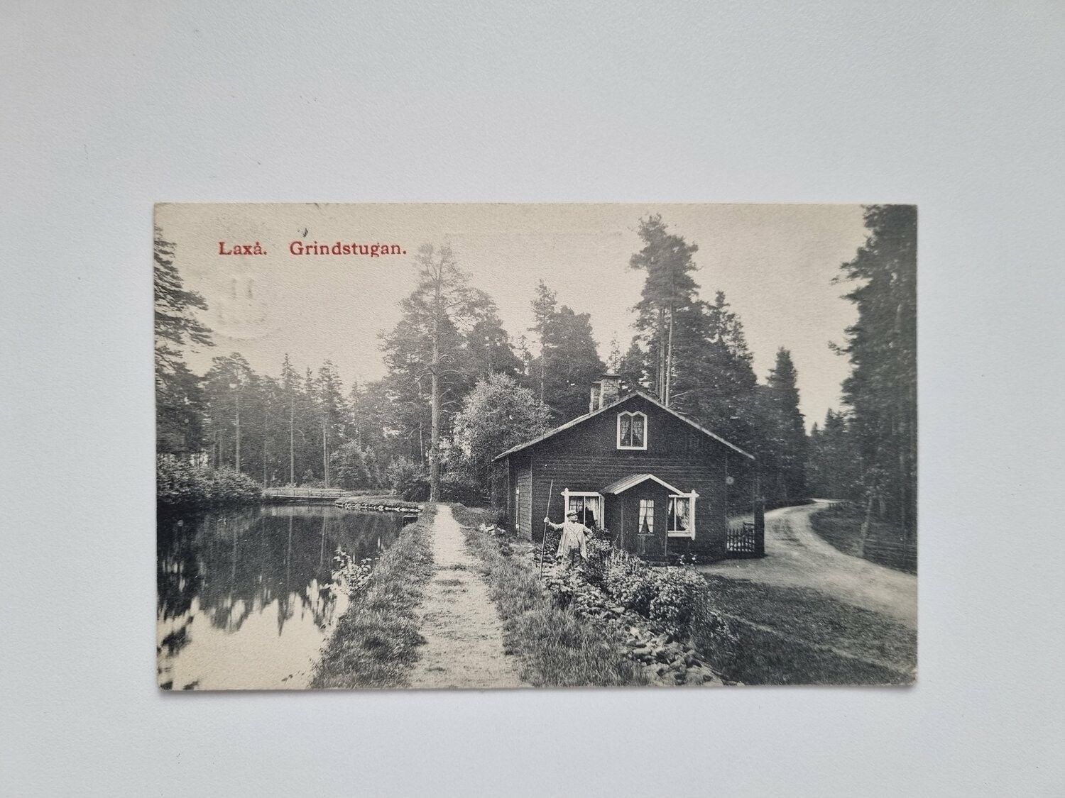Vykort Laxå Grindstugan, 1911