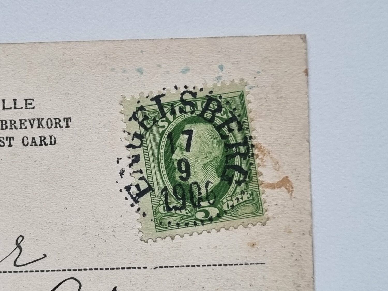 Vykort Arbetarbostad vid Engelsbergs Bruk 1906
