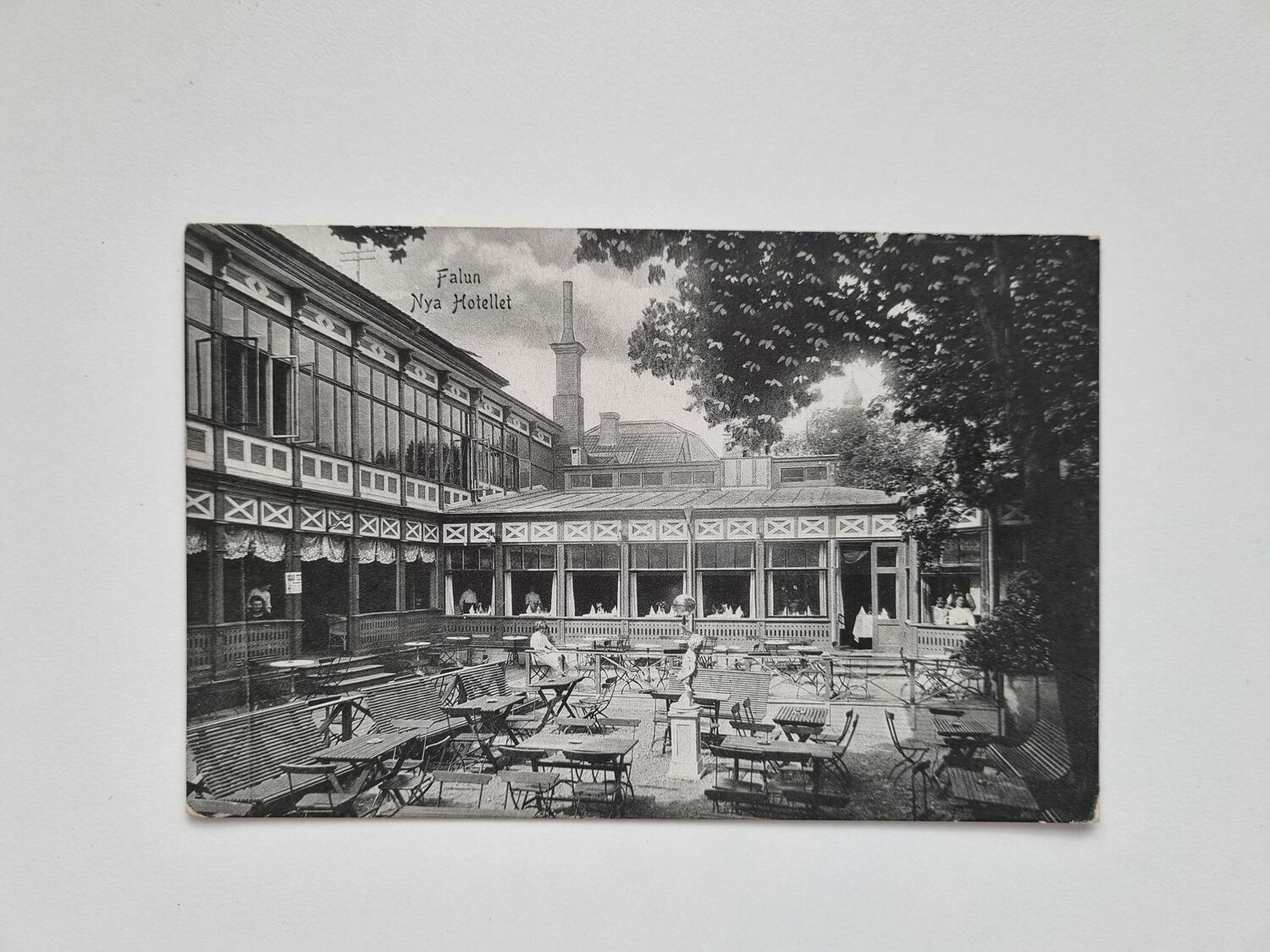 Vykort Falun Nya Hotellet, 1918