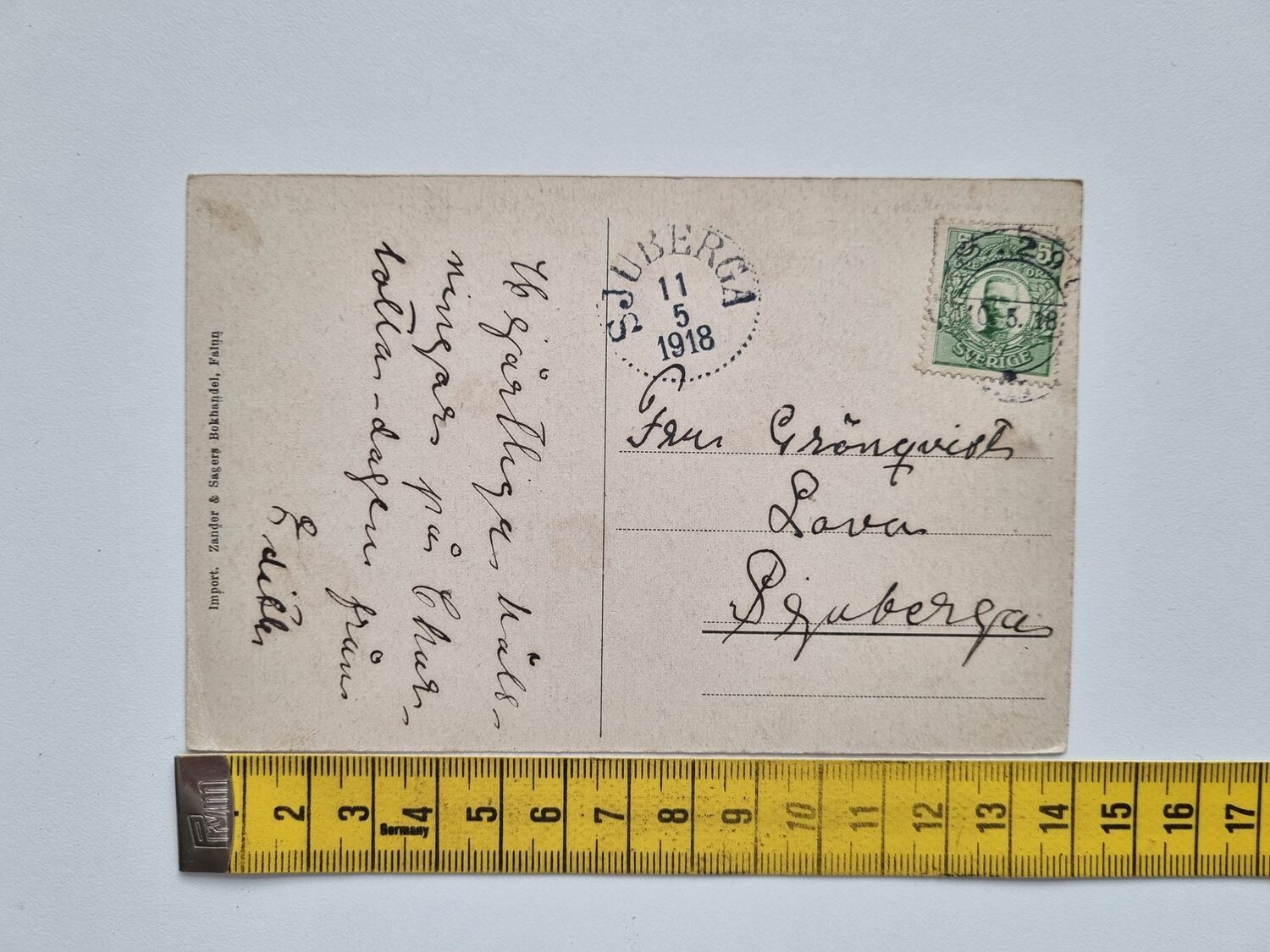 Vykort Falun Nya Hotellet, 1918