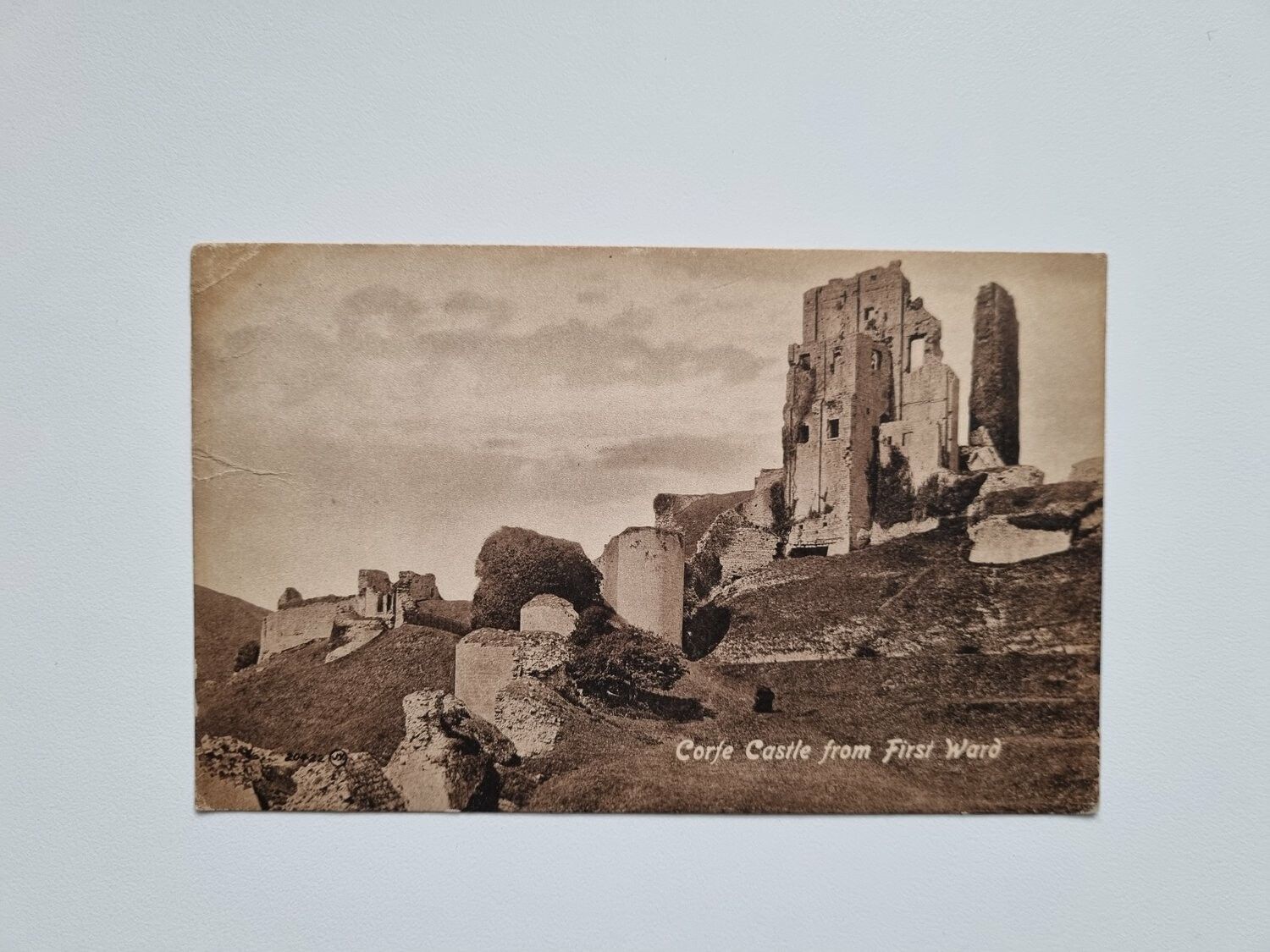 Vykort Corfe Castle from First Ward, 1920