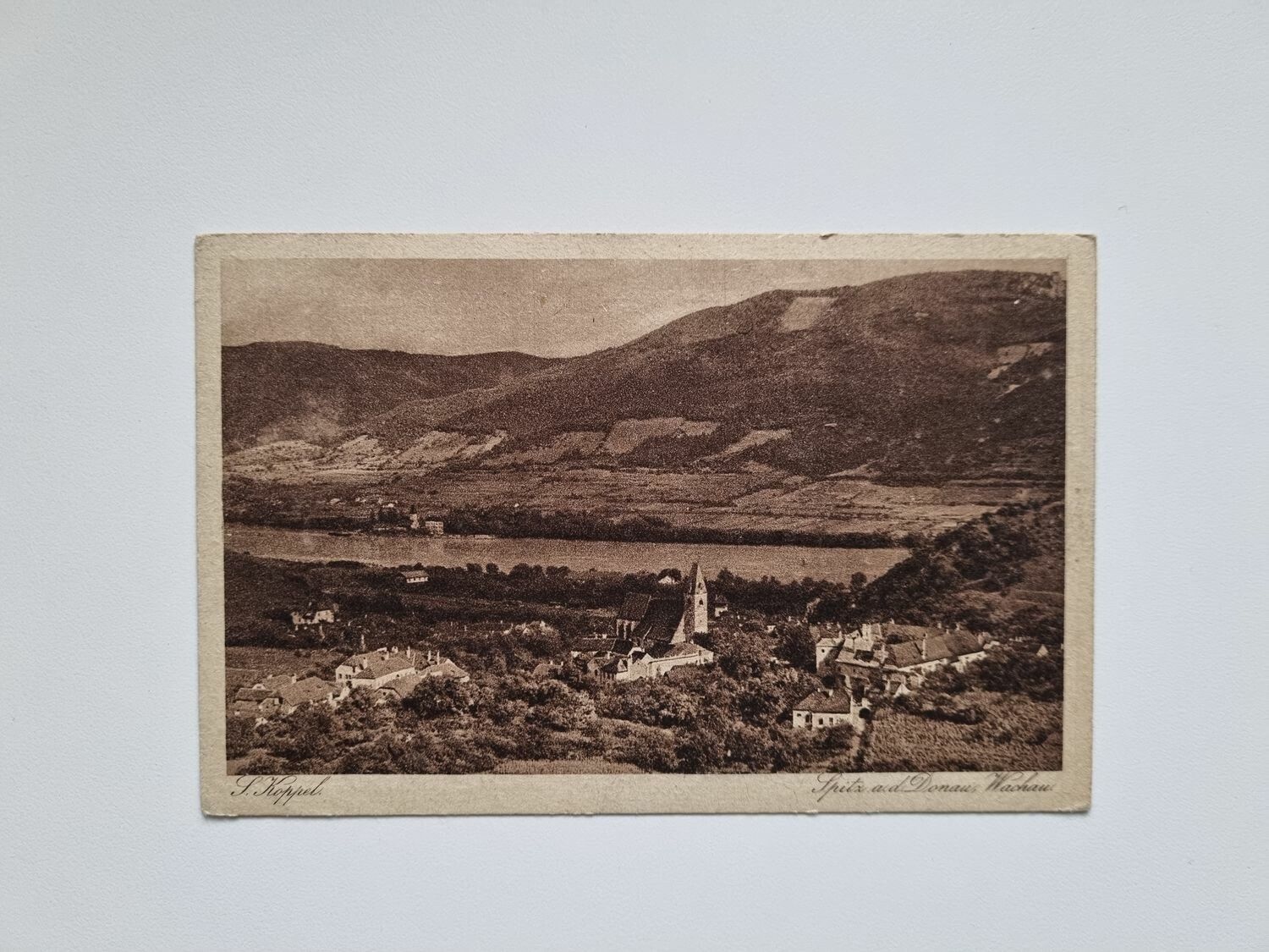 Vykort Spitz and Donaus Wachau, 1924