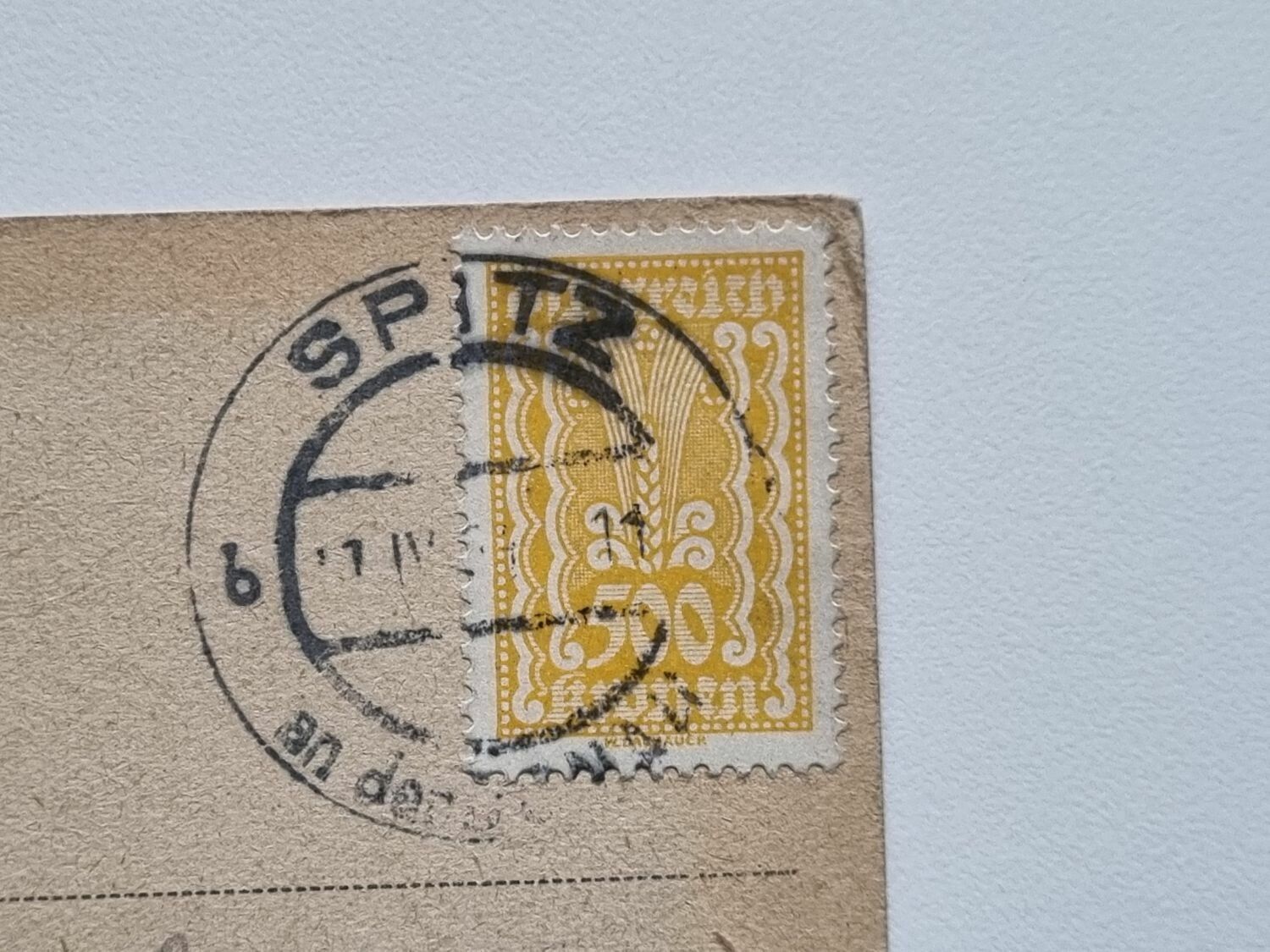 Vykort Spitz and Donaus Wachau, 1924