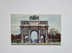 Vykort Paris, Carousal Triumphal Arch