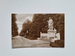 Vykort Berlin. Blick in die Siegesallee, 1928