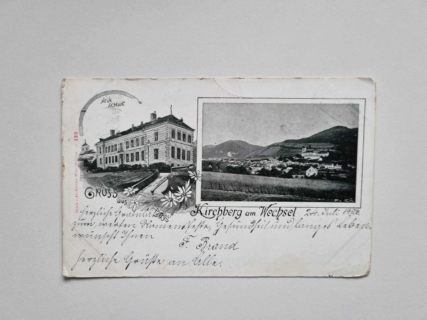 Vykort Kirchberg am Wechsel, 1903