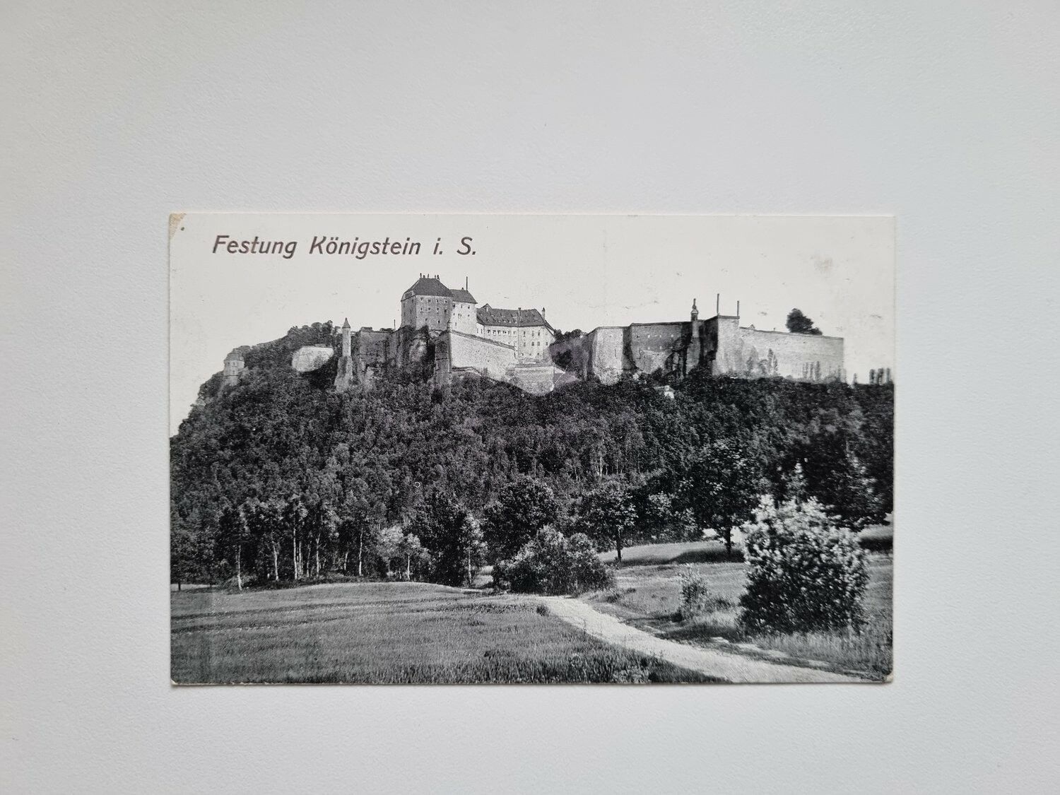 Vykort Festung Königstein i. S.